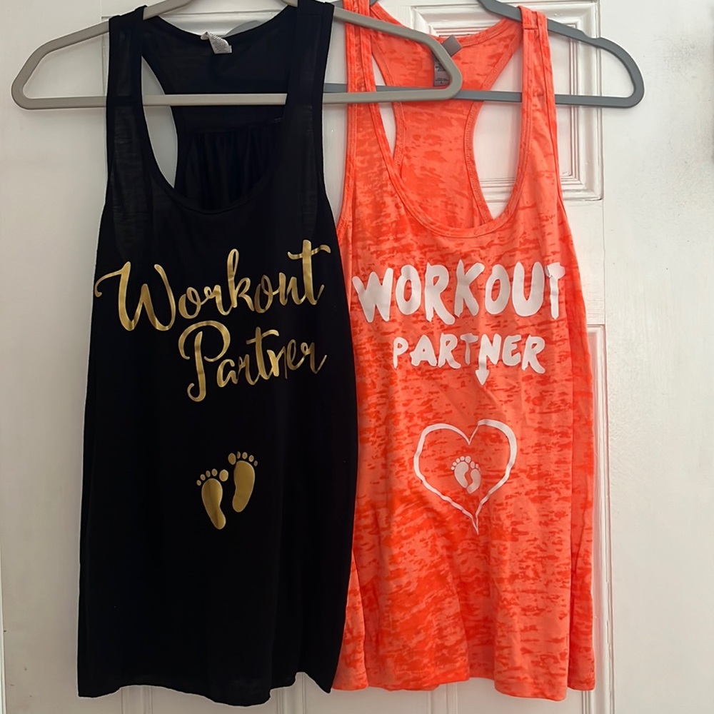 Lot of 2 maternity workout partner tank tops